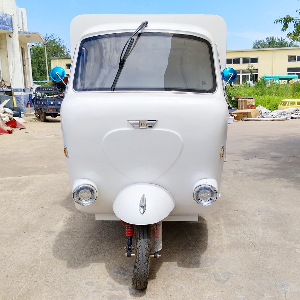 Beer Bar Hotdog Cart Piaggio Ape Electric Tricycle Food Van Cart Mobile Food Truck for Sale Europe