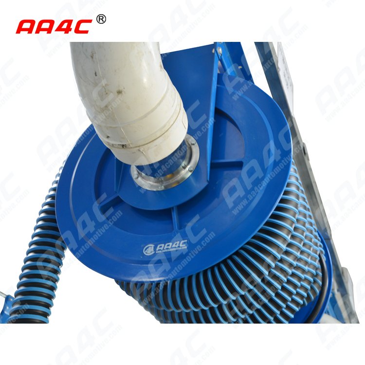 AA4C Car Exhaust Extracting System Auto Vehicle Exhaust Manual Fixed Tumbler Hose Reel Control Manually