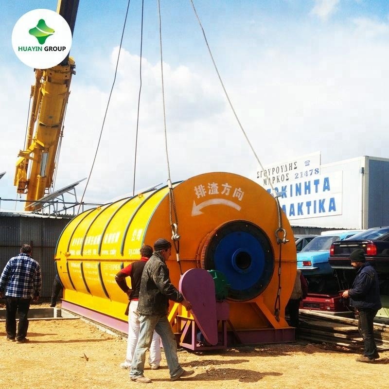20 Ton Full Auto Tyre Pyrolysis Plant Waste Tire Rubber Recycling to diesel Production Line