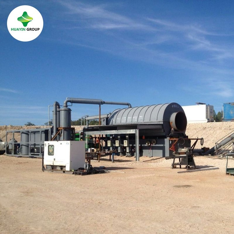 20 Ton Full Auto Tyre Pyrolysis Plant Waste Tire Rubber Recycling to diesel Production Line