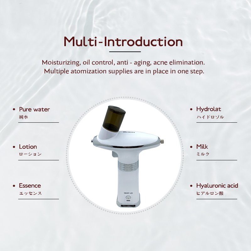 Meiboyi Factory Supply Blue Light Therapy Repair Damaged Skin Hydrating Nano Mist Facial Jet Spray Beauty Salon Equipment