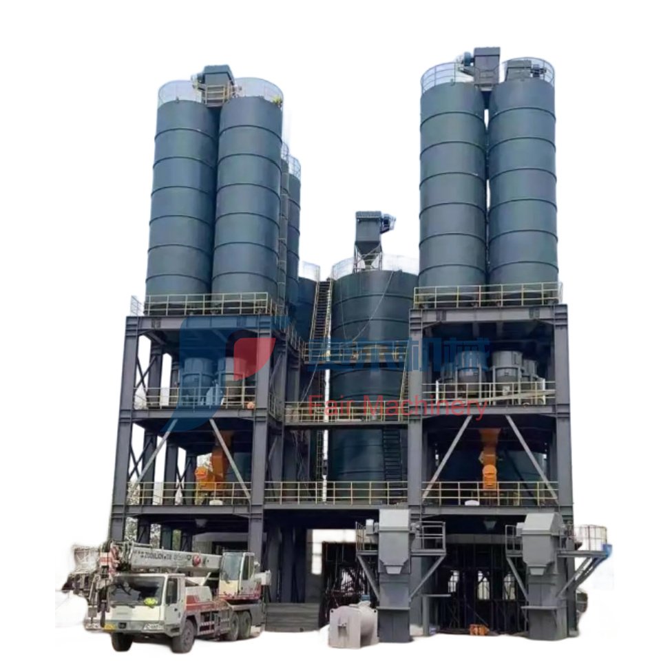 High Efficiency Large Scale Dry Mortar Machines Automatic Ready Mix Full Plant High Tile Adhesion Wide Application Range Dry Mix