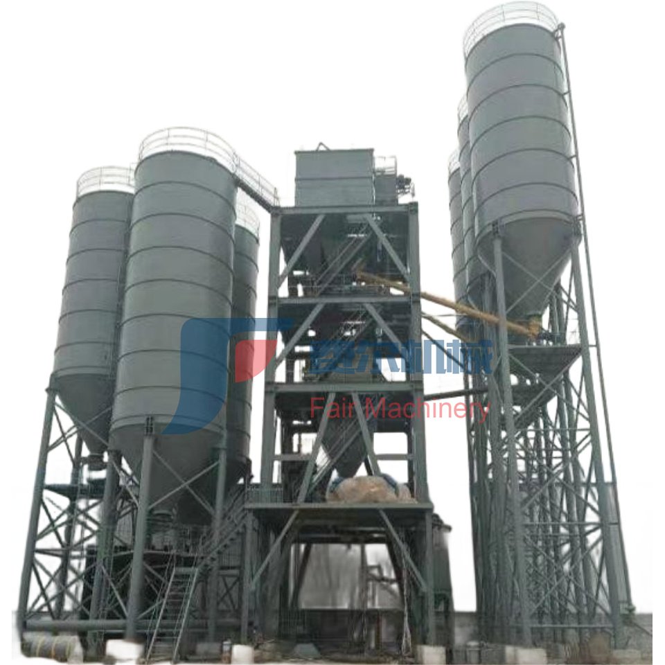 High Efficiency Large Scale Dry Mortar Machines Automatic Ready Mix Full Plant High Tile Adhesion Wide Application Range Dry Mix