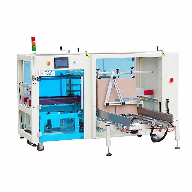 Hipac Automatic Bottle Carton Packing Line Production Line Linea De Embalaje Custom Packaging Line Auto Box Taping Carton Box