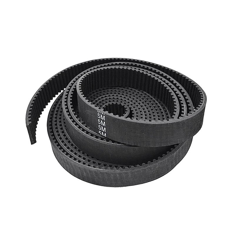 Arc Toothed HTD Type Pitch 5mm Rubber Timing Belt Black Open Synchronous Belt