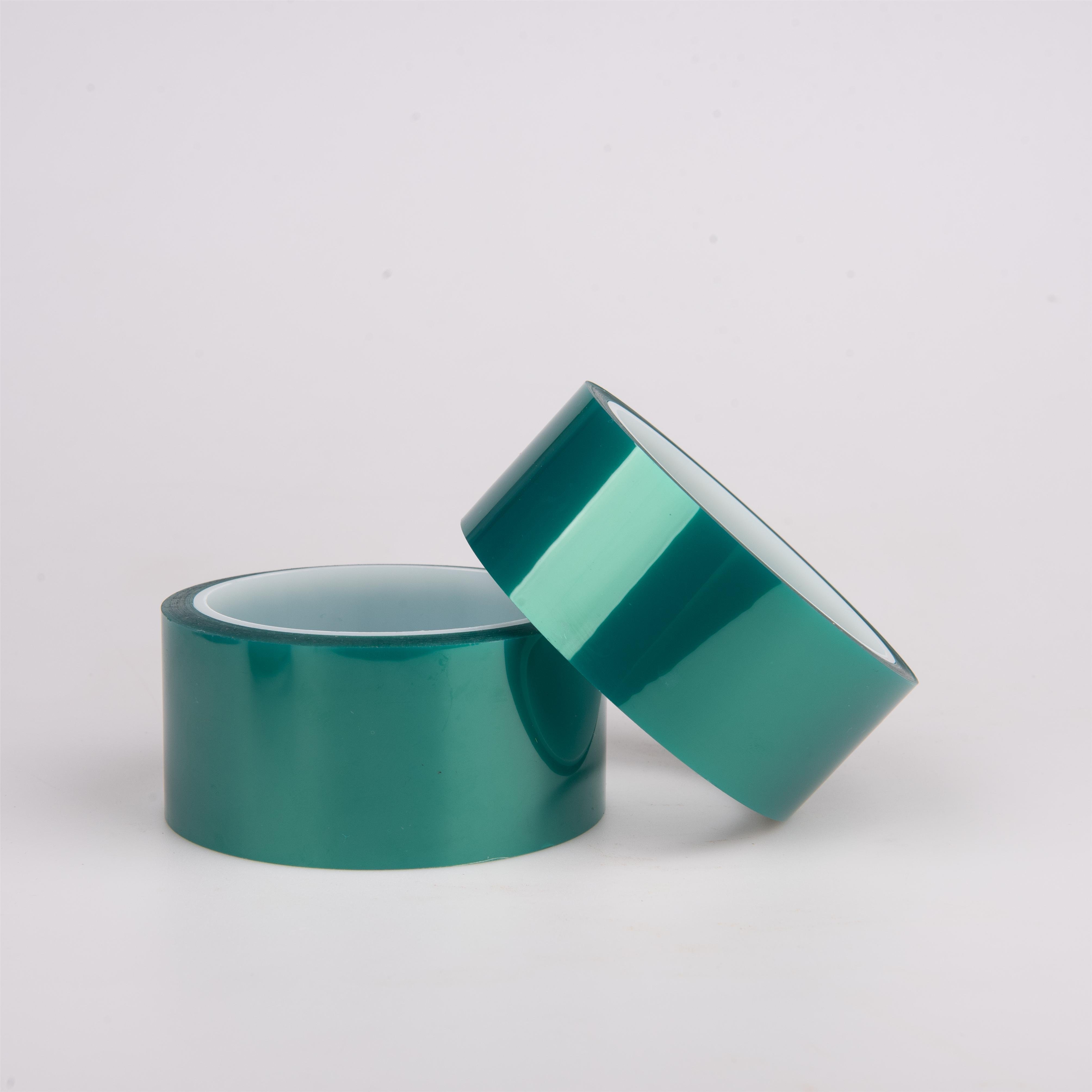 Customisable thickness PET Green High Temperature Tape Silicone Power Adhesive Leather Splicing No Residue Tape