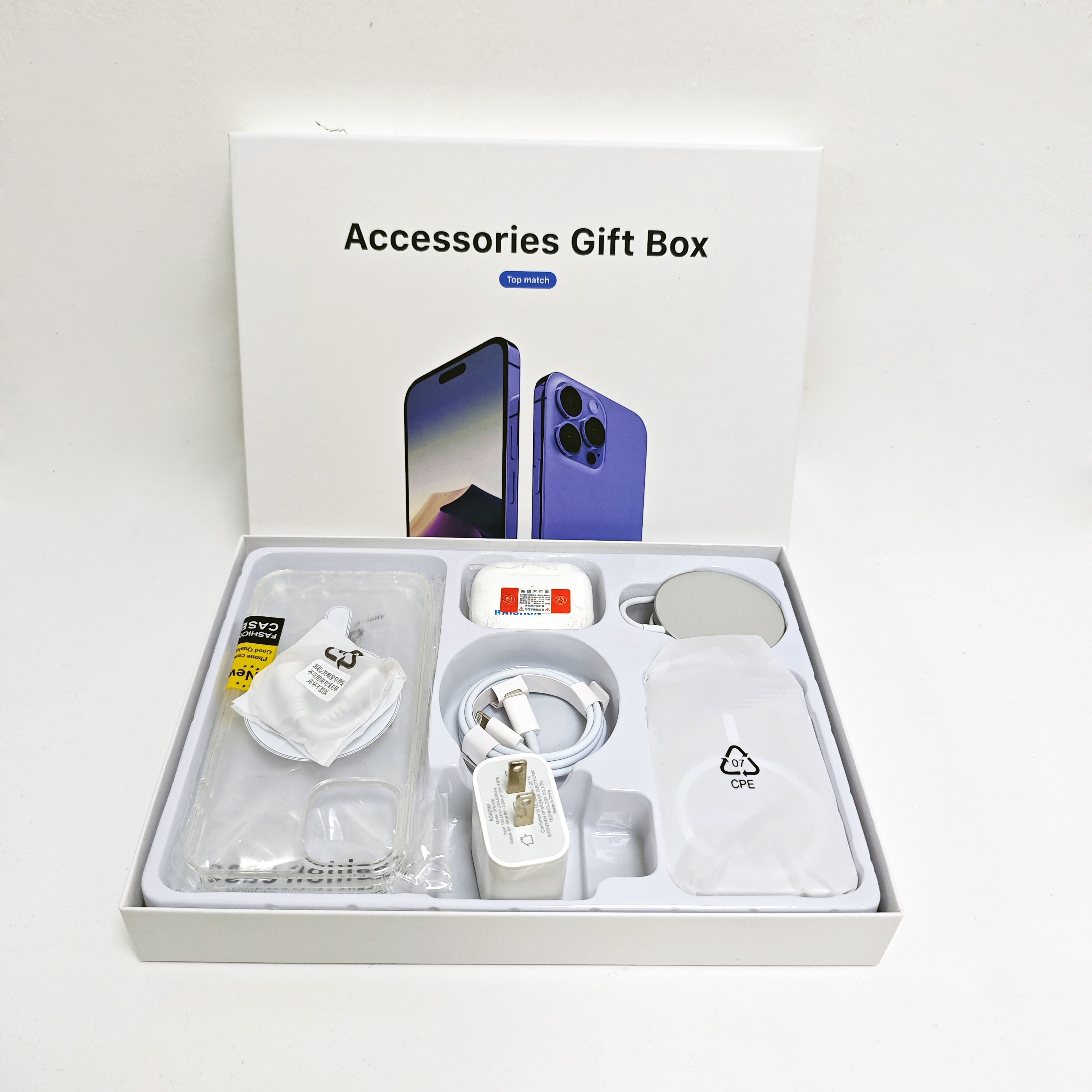 Suitable for iPhone accessories 6-piece gift box set Apple 16 ProMax Huaqiangbei 6-piece set Apple 5-piece set