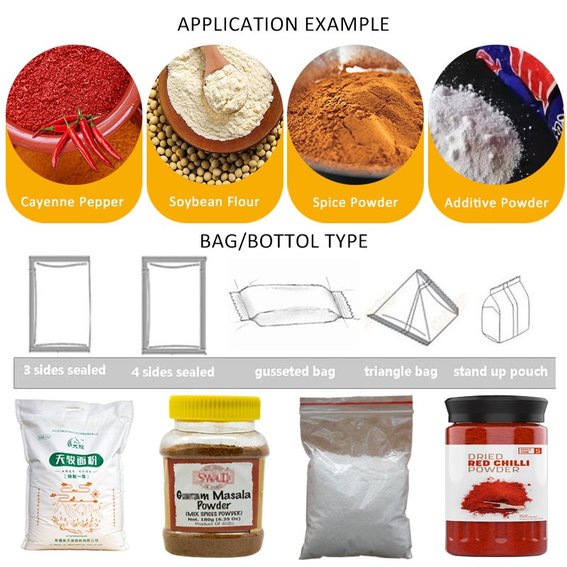 Semi Automatic Food Powder Filing Machine Sugar Packing Machine