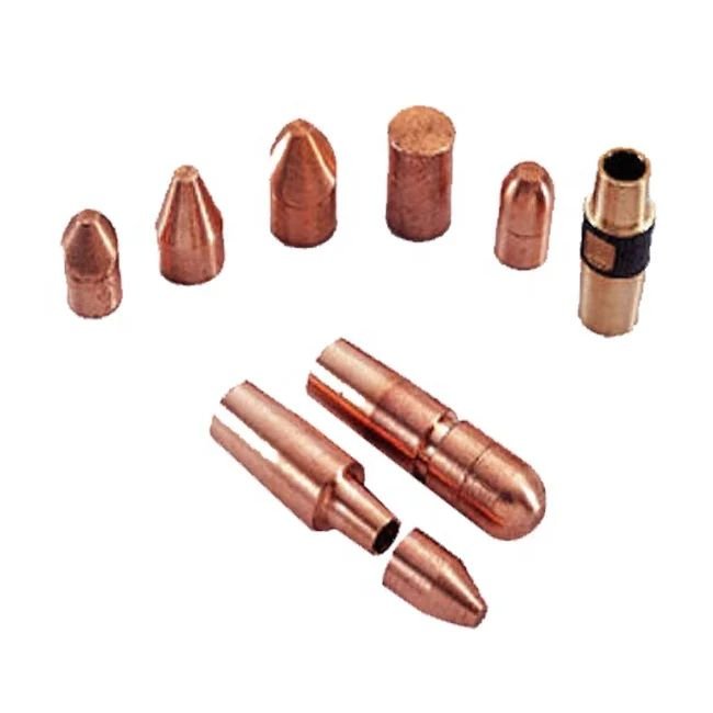 Spot Welding Gun Consumable Cucrzr Cap Tip Resistance Spot Welding Electrode Copper Tips