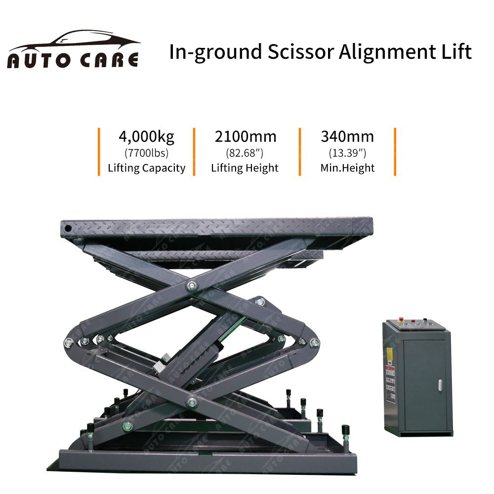 Ingournd Mini Scissor Lift For Auto Repair Workshop