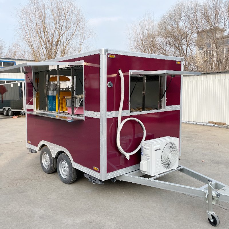 Sandwich Food Truck Churros BBQ Coffee Fast Food Trailer Mobile Kitchen Trailers for Sale