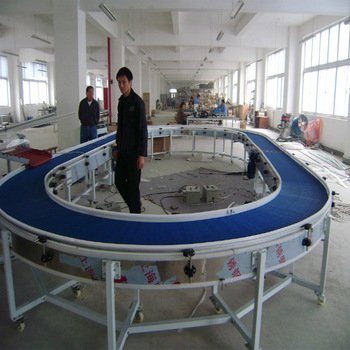 DLTE Ellipse Semicircle Circular Modular Plastic /SS304 Stain Steel Belt Rubber PU PVC Conveyor