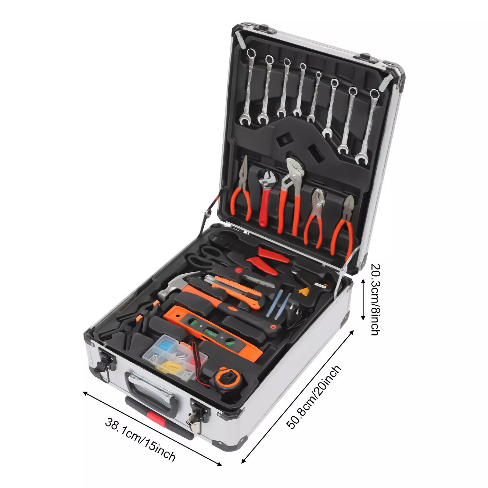 Heavy Duty Hand Hardware Tools Set Anti-Slip Handle and Durable Metal Perfect for Household and Workshop Repair Projects