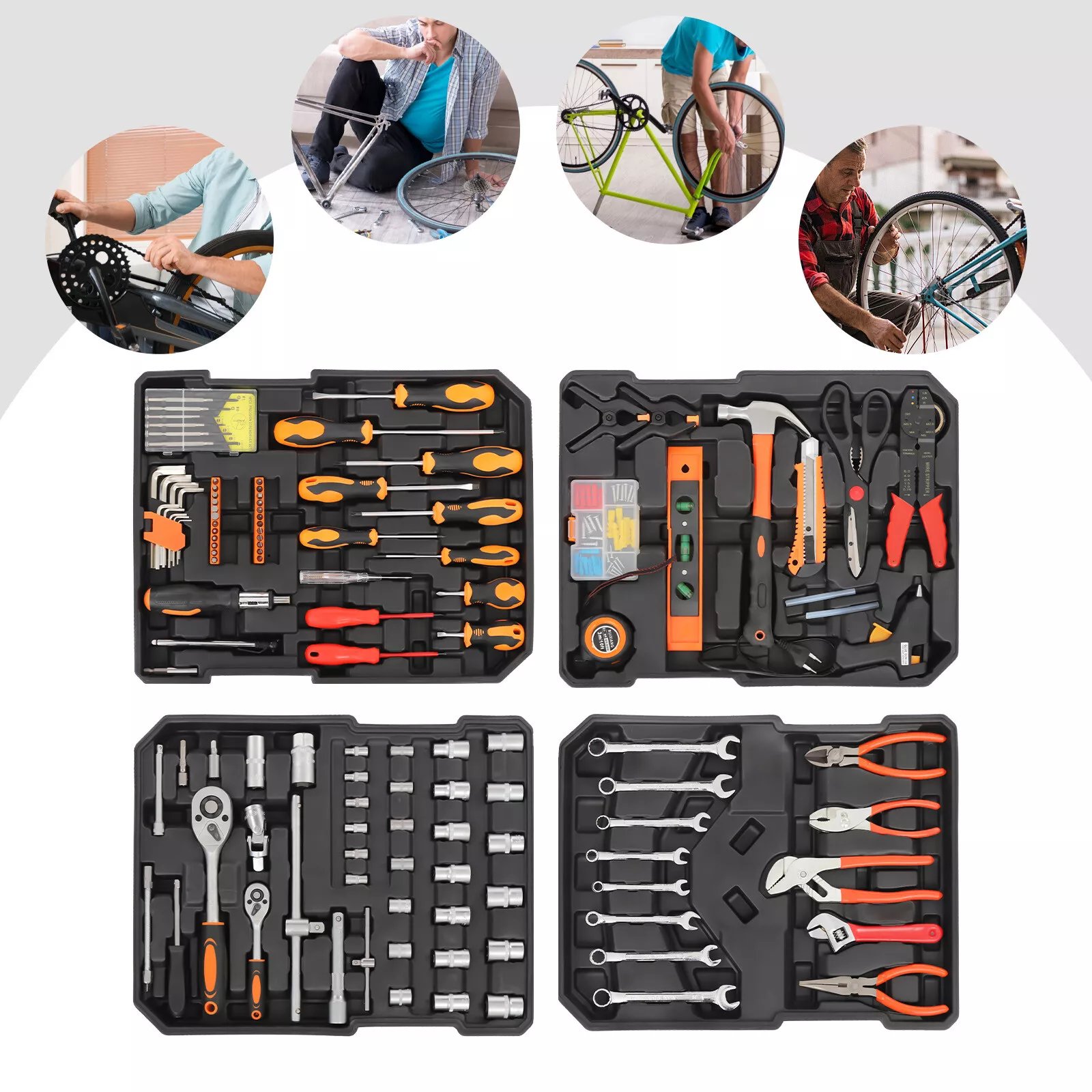 Heavy Duty Hand Hardware Tools Set Anti-Slip Handle and Durable Metal Perfect for Household and Workshop Repair Projects