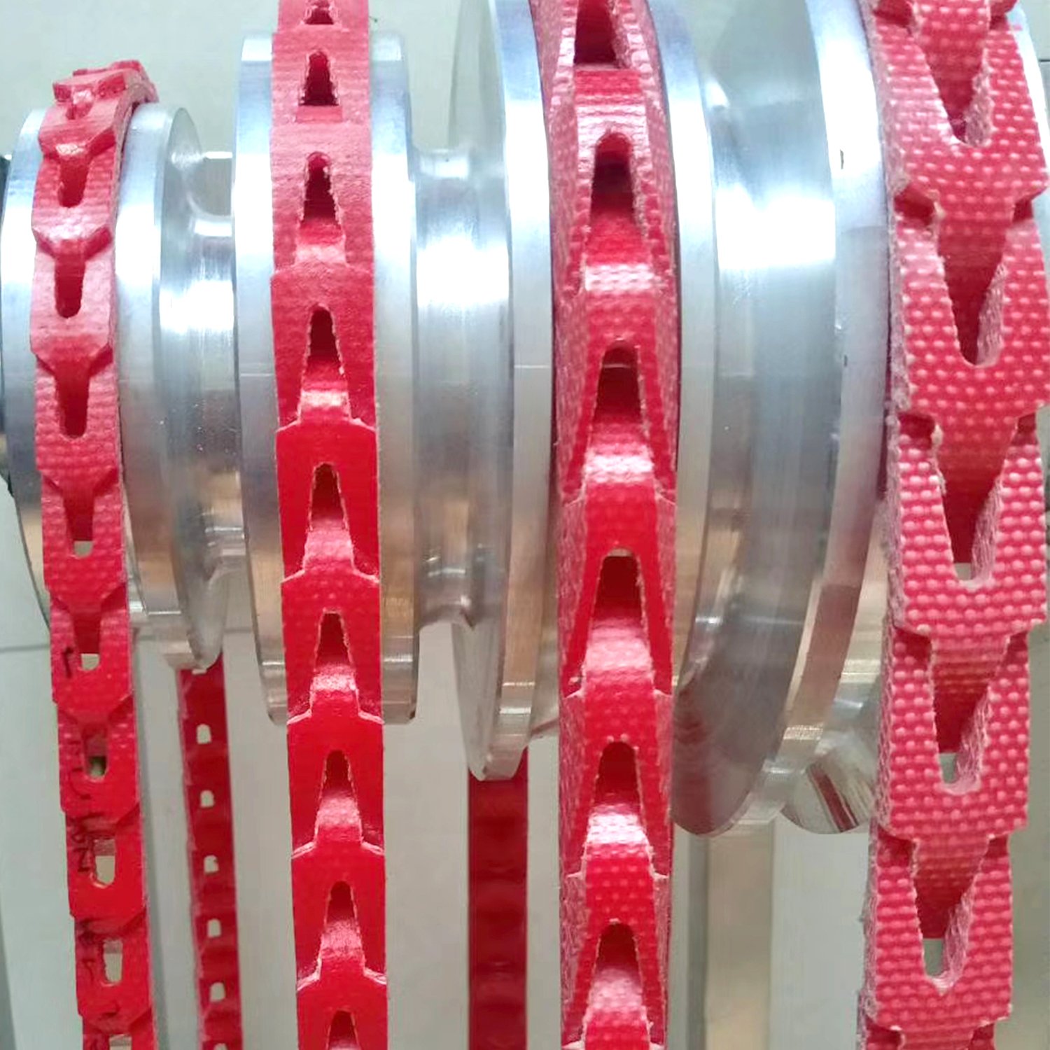 Accu-link adjustable link v-belt red/orange color Z10 power twist plus link v belt for power transmission
