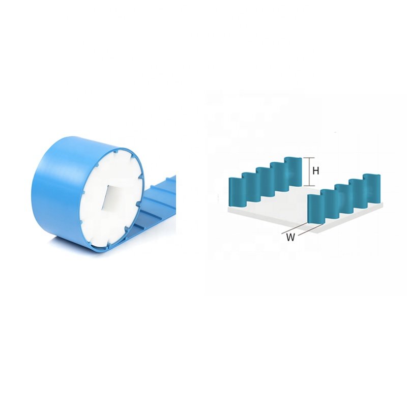 3mm Antibacterial Oil -Resistant Non -Mildew Positive Drive Fruit Sorting Conveyor Belt Monolithic Conveyor Belt With Sidewall