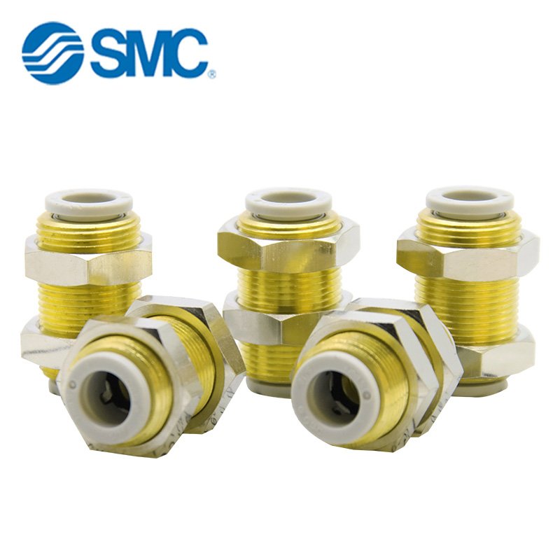Pneumatic Fittings KQ2E Series Brass One-touch Bulkhead Fittings Bulkhead Connector Assembly Fittings