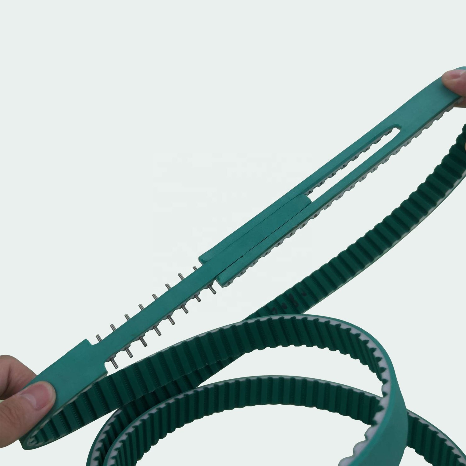 Wholesale T/AT/HTD/STD/RPP toothed PU/polyurethane transmission joined/pin splice joint timing belt