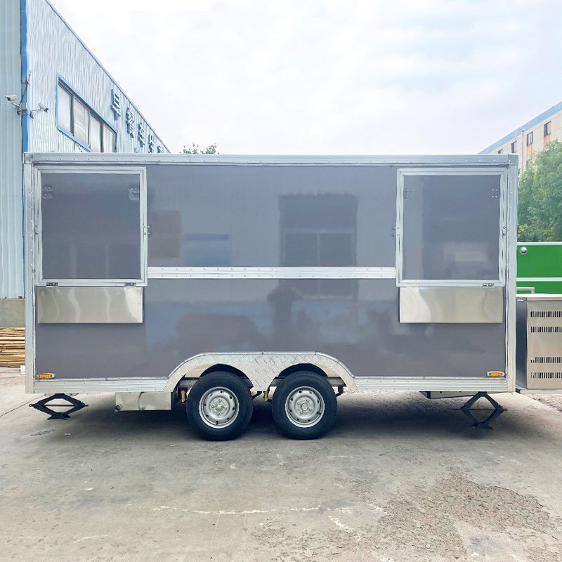Food Cart Vending Tractor Trailer Design Tuk Tuk Taco Pizza Hamburger Snack Truck for Sale
