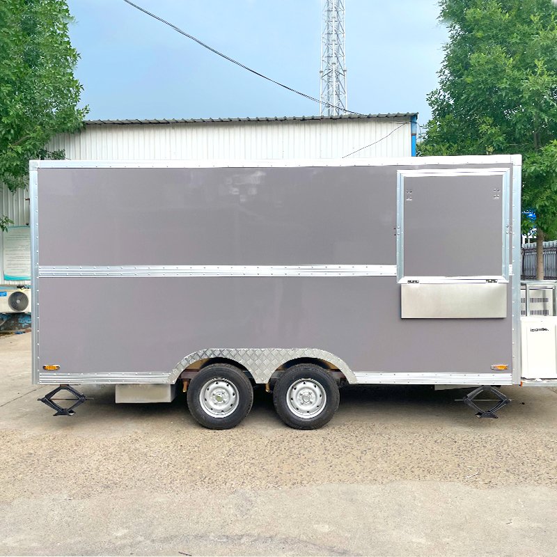 Food Cart Vending Tractor Trailer Design Tuk Tuk Taco Pizza Hamburger Snack Truck for Sale