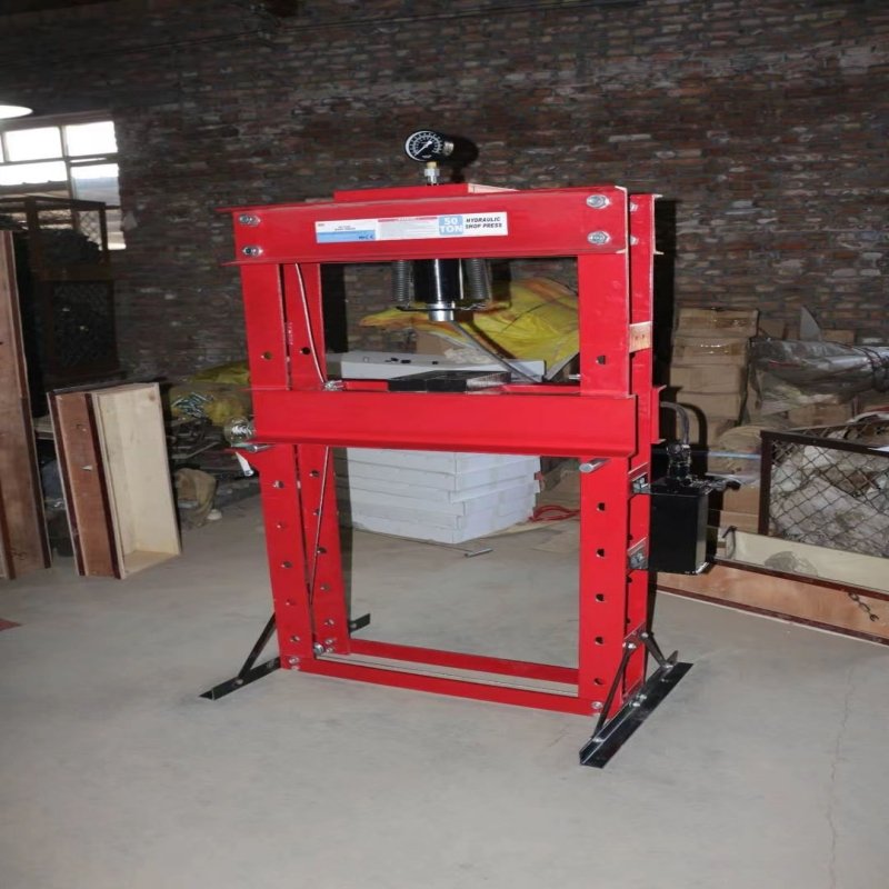 Workshop 20 Ton Power Jack Body Repair Kit Equipment Hydraulic Bench Press With Foot Pump