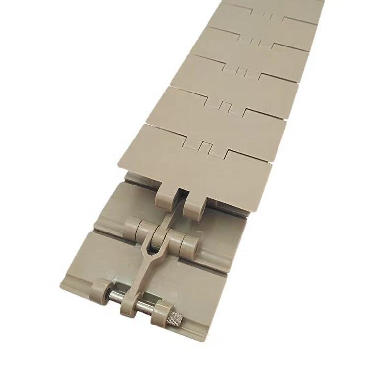 820-K600 plastic chain plate single hinged straight conveyor flat top line conveyor beverage line transmission tank chain