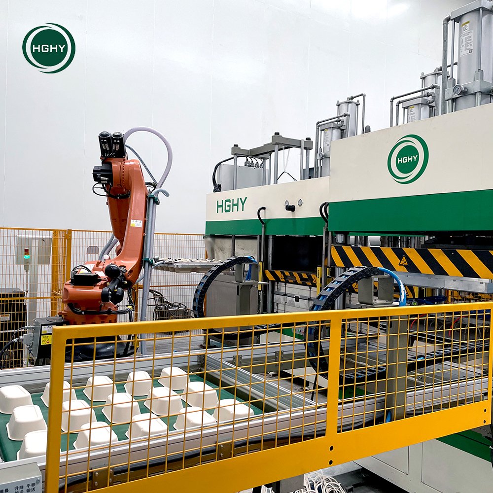 New Production Line Bamboo Fiber Plate Making Machine Paper Cup and Plate Equipment Machines for Biodegradable Plates