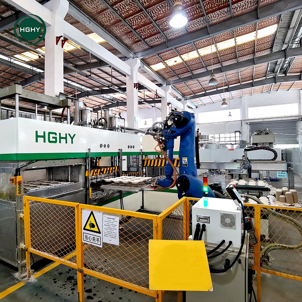 New Production Line Bamboo Fiber Plate Making Machine Paper Cup and Plate Equipment Machines for Biodegradable Plates
