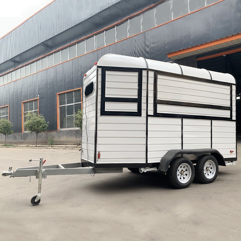 Hot Dog Ice Cream Cart Concession Food Horse Trailer Mobile Kitchen Truck Horsebox Trailer Bar With Full Equipment for Sale