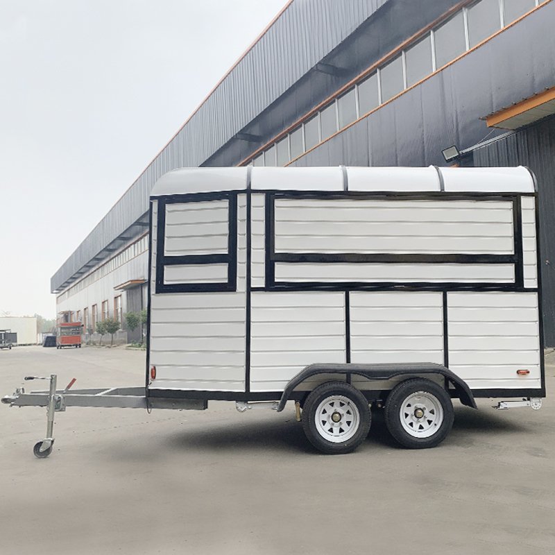 Hot Dog Ice Cream Cart Concession Food Horse Trailer Mobile Kitchen Truck Horsebox Trailer Bar With Full Equipment for Sale