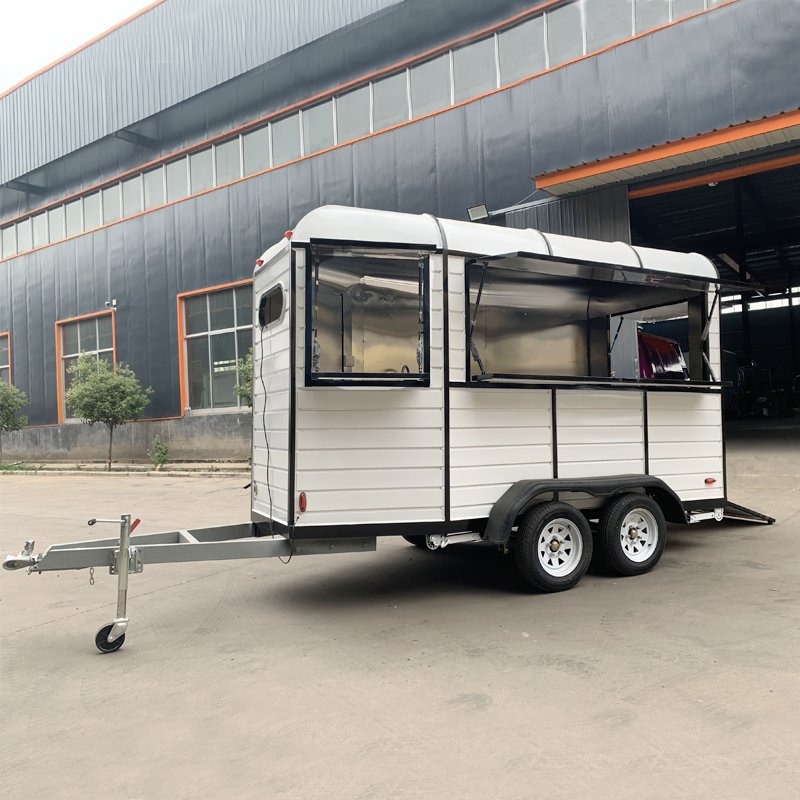 Hot Dog Ice Cream Cart Concession Food Horse Trailer Mobile Kitchen Truck Horsebox Trailer Bar With Full Equipment for Sale