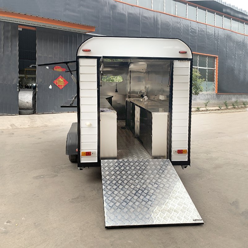 Hot Dog Ice Cream Cart Concession Food Horse Trailer Mobile Kitchen Truck Horsebox Trailer Bar With Full Equipment for Sale