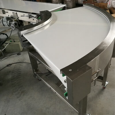 U Shape Belt Conveyor Set Long-Distance Curve Belt Conveyor System 90 180 Degree Curved Conveyor Belt