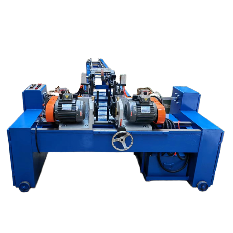 CNC automatic double-head chamfering machine for solid pipe rod end finishing chamfering equipment