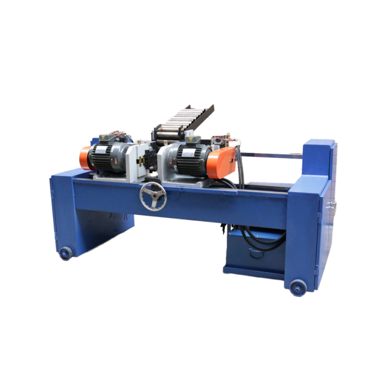 CNC automatic double-head chamfering machine for solid pipe rod end finishing chamfering equipment