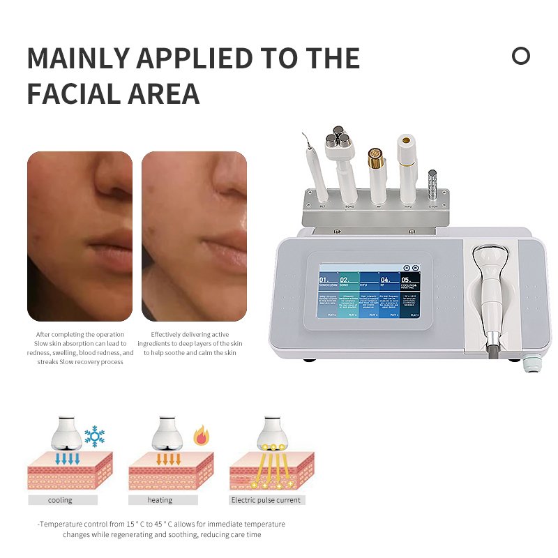 Multi-functional Six in One Deep Cleaning Beauty Machine to Improve Facial Redness and Anti-aging Slimming Beauty Machine
