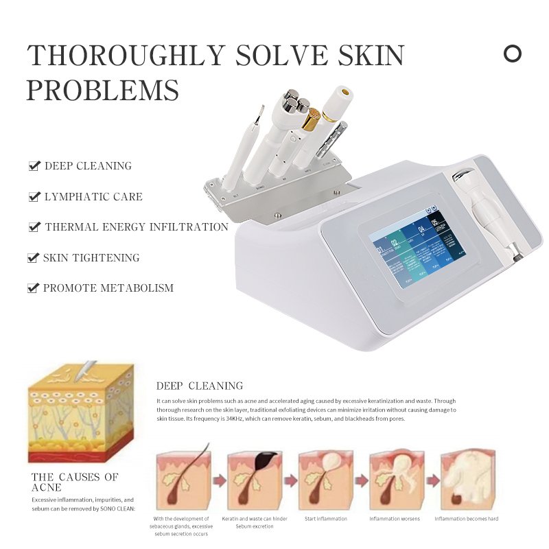 Multi-functional Six in One Deep Cleaning Beauty Machine to Improve Facial Redness and Anti-aging Slimming Beauty Machine