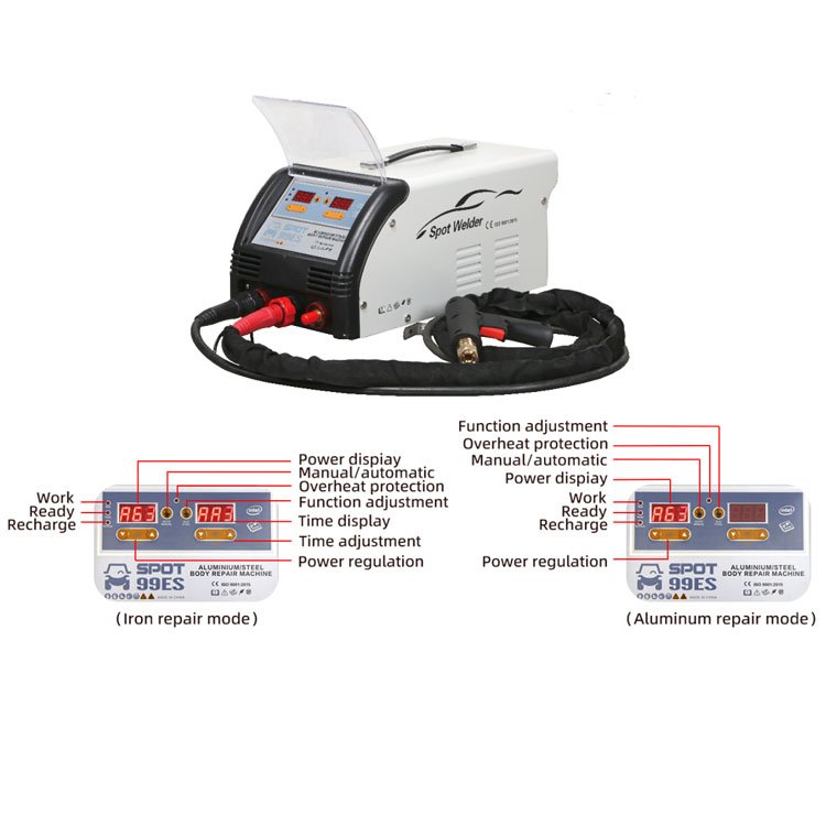 FUNISI F99ES Car Dent Repair Tool Dent Puller Machine Essential Repair Equipment