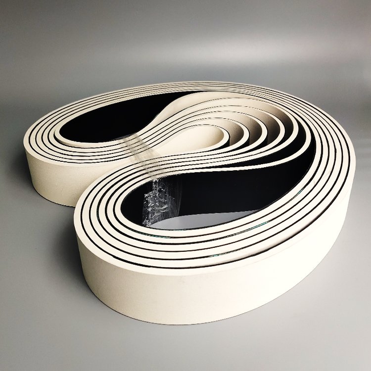 easy feed white rubber feeder belt for carton industry