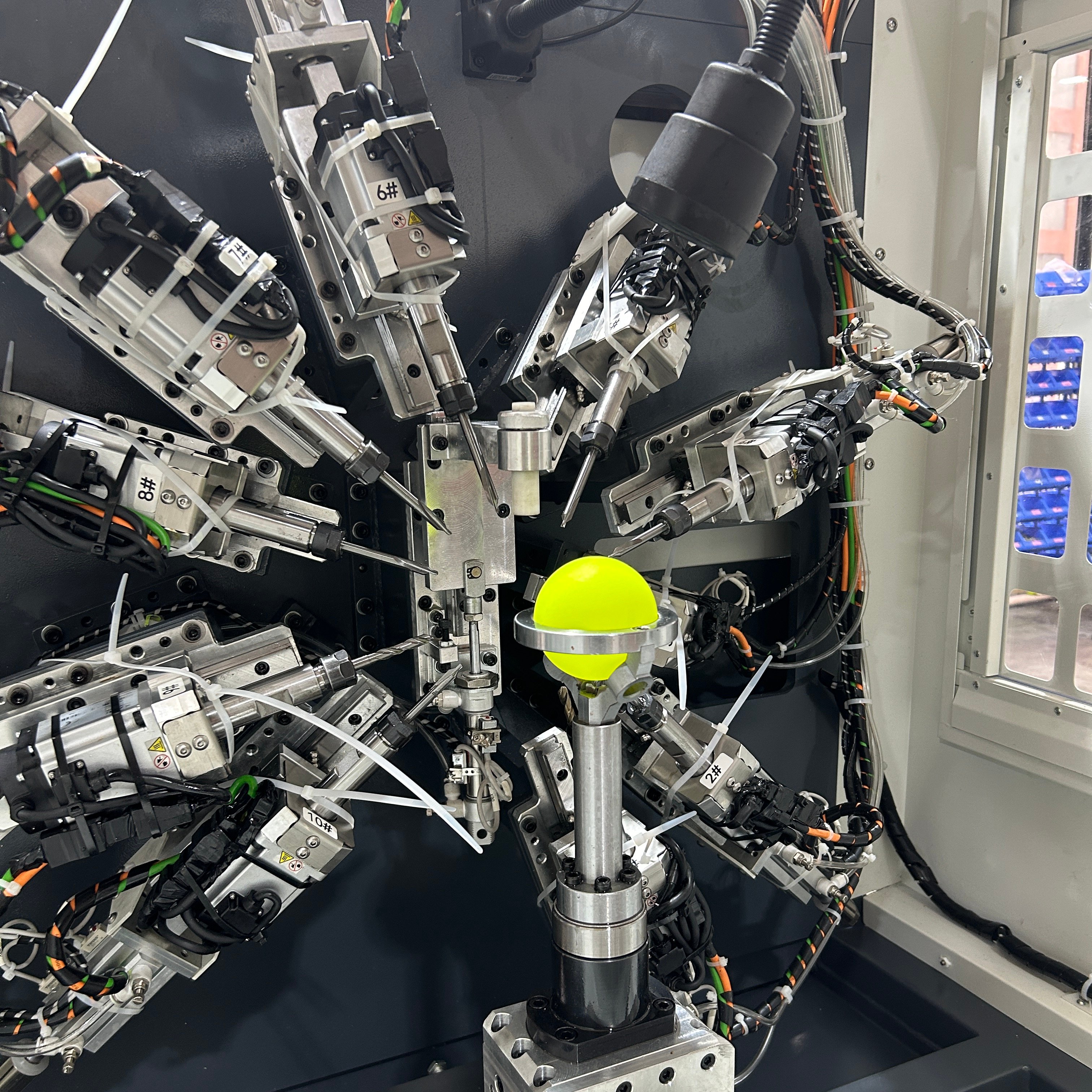 Pickleball logo Machine Sports Equipment Specific Production Line 40 Hole Pickleball Automatic Drilling Machine