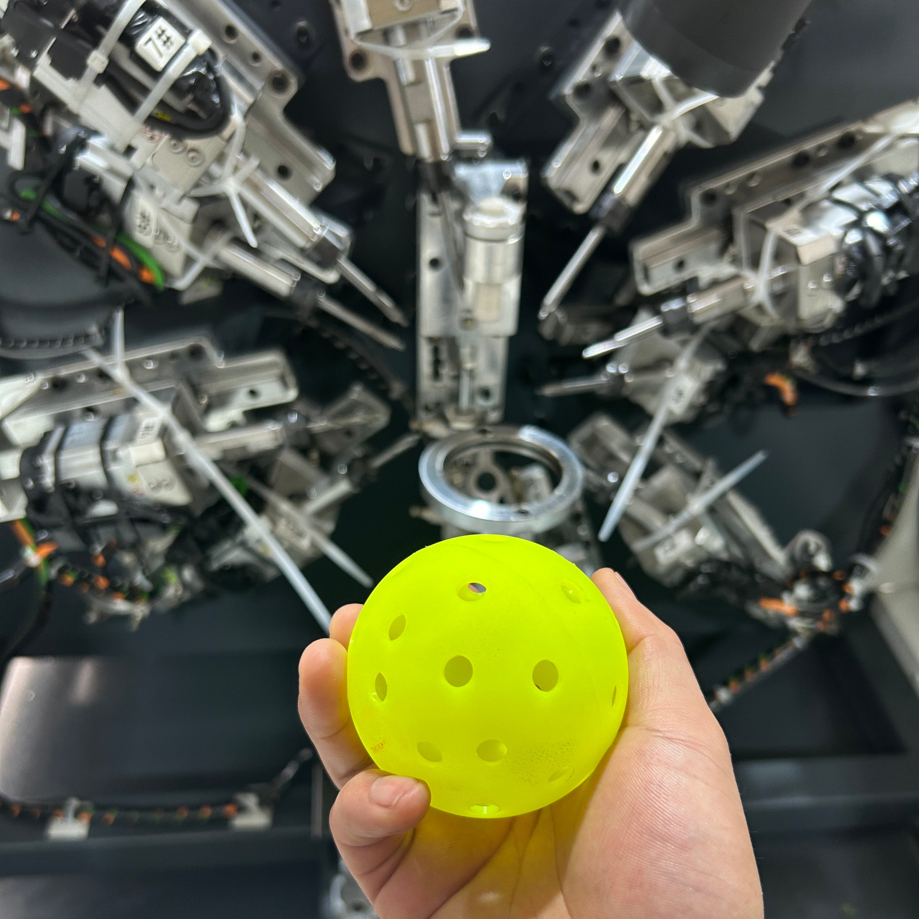 Pickleball logo Machine Sports Equipment Specific Production Line 40 Hole Pickleball Automatic Drilling Machine