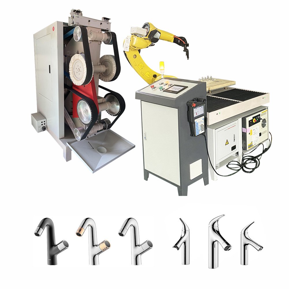 Polishing Grinding Fully Auto Polish Machine for Stainless Door Handle Brass Faucet Automotive Parts Accessories