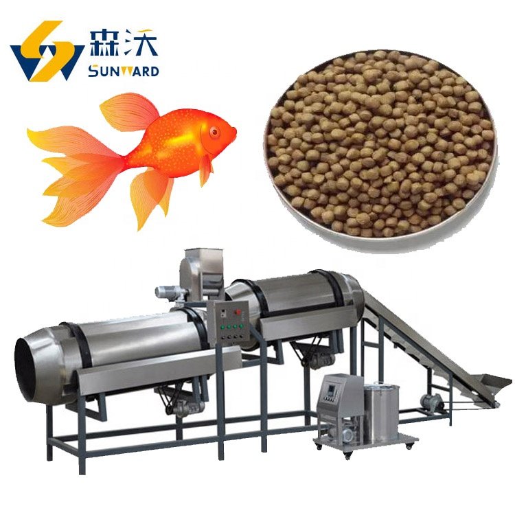 Automatic Floating Fish Food Production Line Pellet Fish Feed Making Machine
