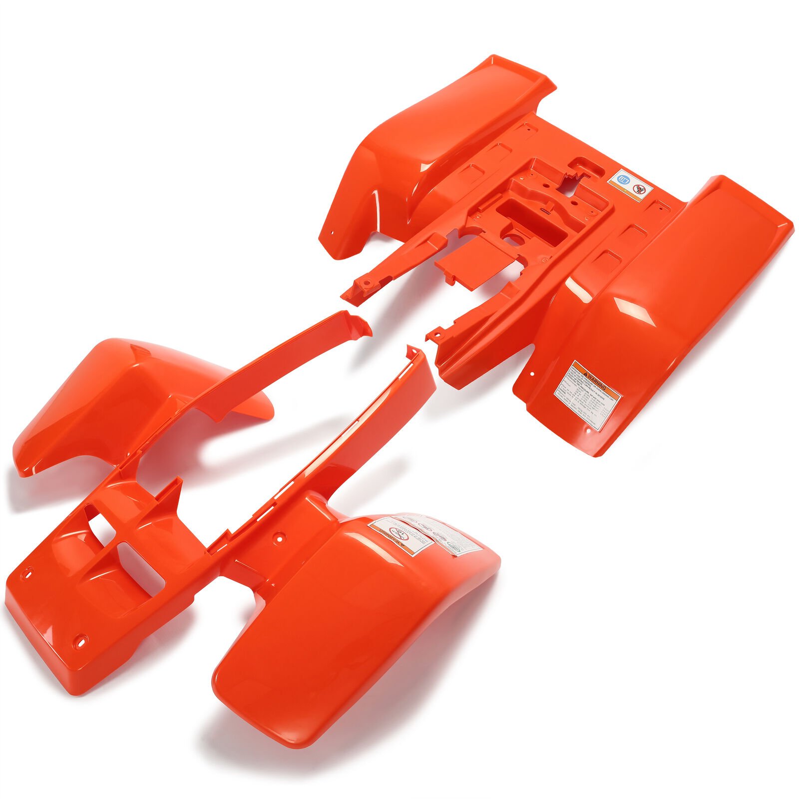 For 87-06 Yamaha Banshee 350 YFZ350 Orange Front & Rear Fenders Plastic Body Kit