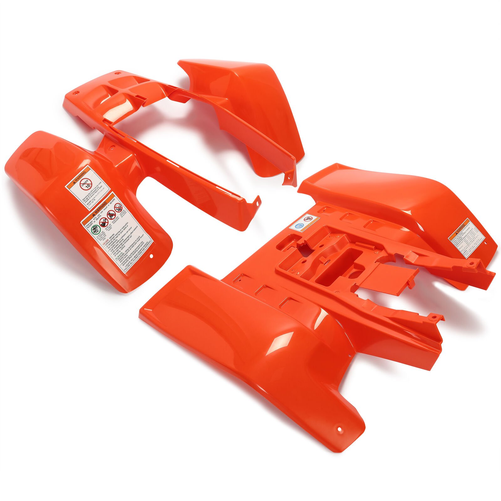 For 87-06 Yamaha Banshee 350 YFZ350 Orange Front & Rear Fenders Plastic Body Kit