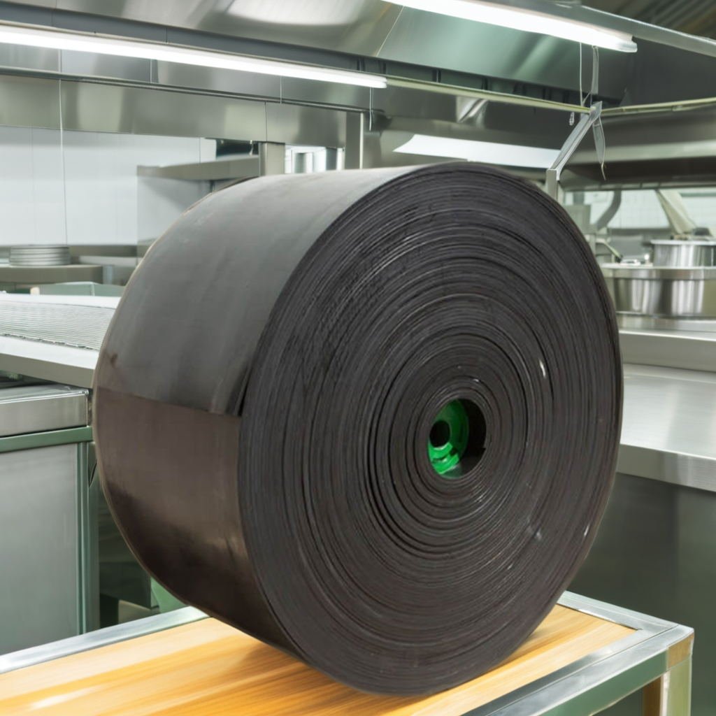 High Quality Custom Processing Industrial Non-Stick Conveyor Rubber Belts Custom Cutting Moulding Services Mining Transmission