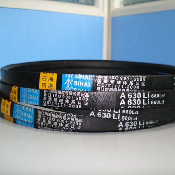 High Quality Type a B C D E Z M O Anti-wearing V Type Double Sided Timing Rubber Transmission Belts China Black Industry 8MM