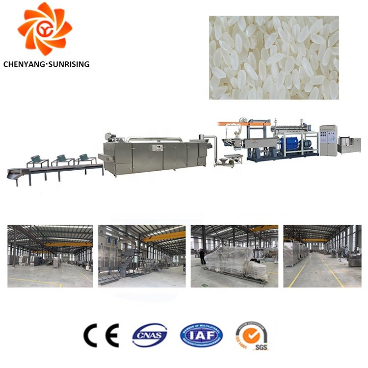 Automatic Re-produced Extruded Rice Production Processing Line Fortified Rice Machine Nutritional