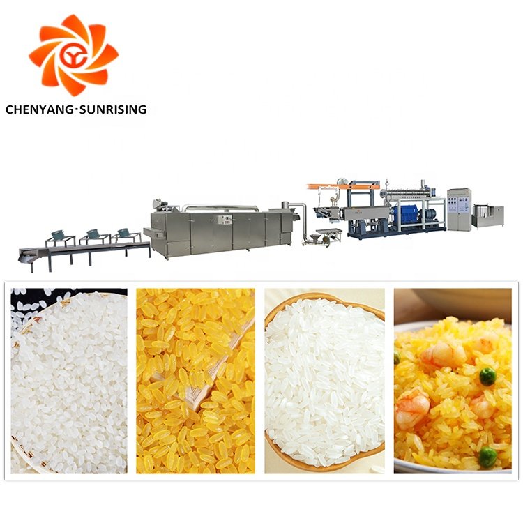 Automatic Re-produced Extruded Rice Production Processing Line Fortified Rice Machine Nutritional