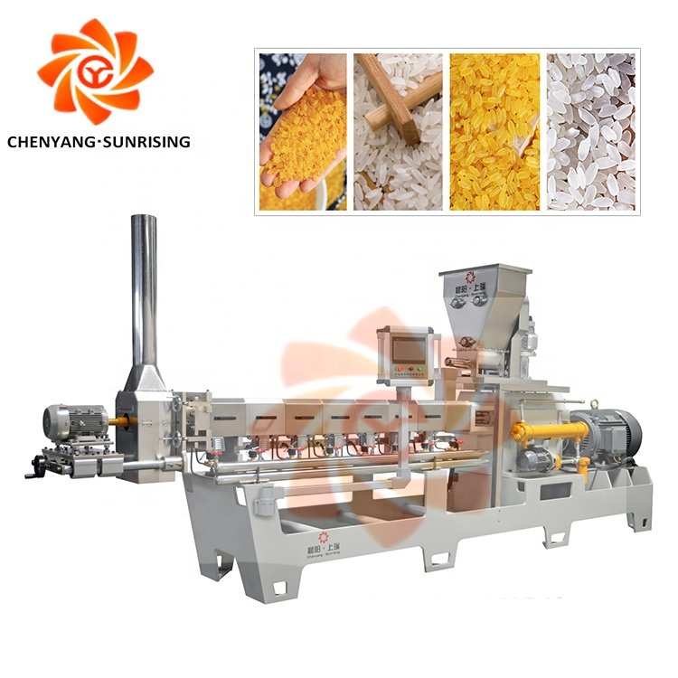 Automatic Re-produced Extruded Rice Production Processing Line Fortified Rice Machine Nutritional